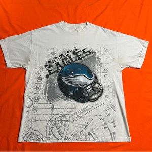 Philadelphia Eagles NFL Helmet Front AOP T-Shirt